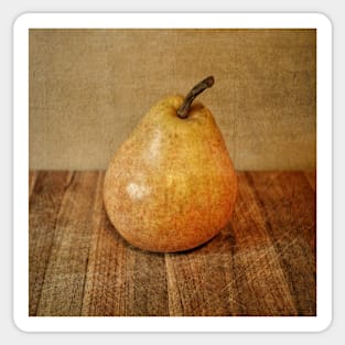 Pear on Cutting Board 3.0 Sticker